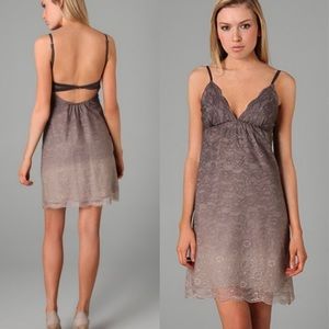 NWT Alice + Olivia Liz Lace Ombré Chemise Dress